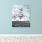 Hood heads for Bismarck 23. May 1941. 2014 Leinwanddruck (Insitu (Holzboden))