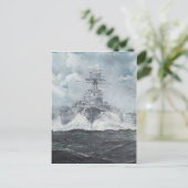 Hood heads for Bismarck 23. May 1941. 2014 Postkarte (Stehend Vorderseite)