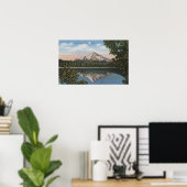 Hood, Oregon - Aussicht auf den Berg von Lost 2 Poster (Heimbüro)