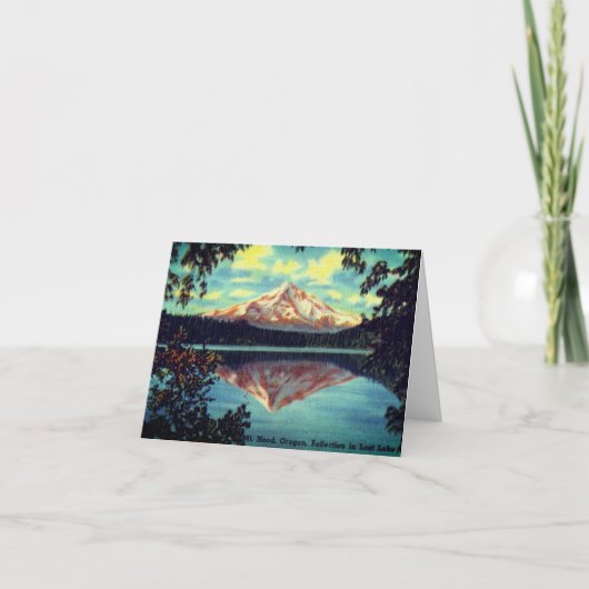 Hood, Oregon Crystal Lost Lake Dankeskarte (Vorderseite)
