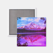 Hood, Oregon Crystal Lost Lake Magnet (Vorderseite/Rückseite)