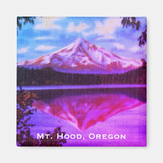 Hood, Oregon Crystal Lost Lake Magnet (Vorne)