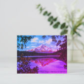 Hood, Oregon Crystal Lost Lake Postkarte (Stehend Vorderseite)