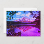 Hood, Oregon Crystal Lost Lake Postkarte (Vorne/Hinten)