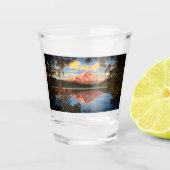 Hood, Oregon Crystal Lost Lake Schnapsglas (Vorderseite)