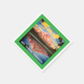 Hood, Oregon Crystal Lost Lake Serviette (Ecke)