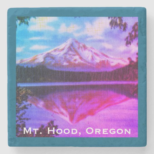 Hood, Oregon Crystal Lost Lake Steinuntersetzer (Vorderseite)