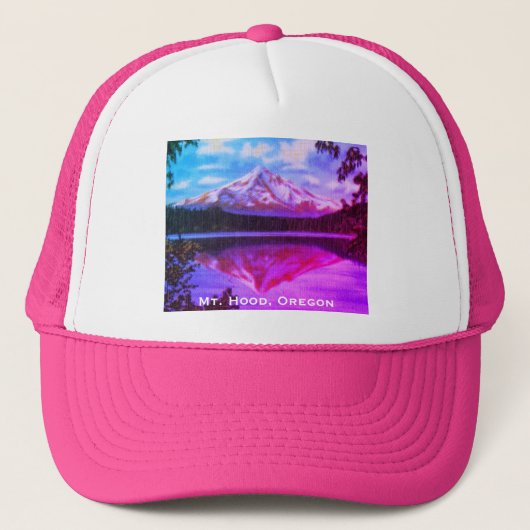 Hood, Oregon Crystal Lost Lake Truckerkappe (Vorderseite)