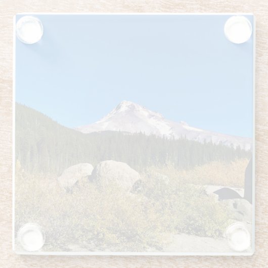 Hood, Oregon Glasuntersetzer (Rückseite)