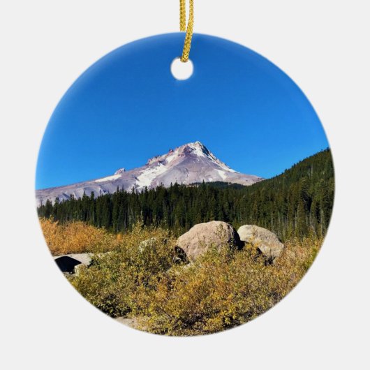 Hood, Oregon Keramik Ornament (Vorne)