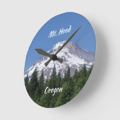 Hood Oregon Ski Bowl Runde Uhr (Winkel)