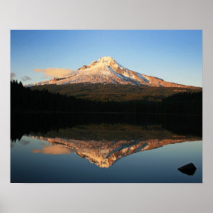 Hood over Trillium Lake, Oregon Poster