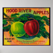 Hood River Apple Crate LabelHood River, OR Poster (Vorne)
