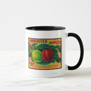 Hood River Apple Crate LabelHood River, OR Tasse
