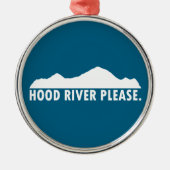 Hood River Oregon Bitte Ornament Aus Metall (Vorne)