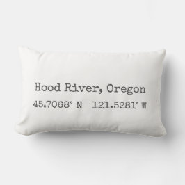 Hood River, Oregon koordiniert Lumbar Pillow Lendenkissen