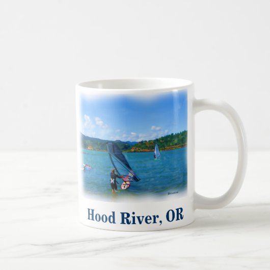 Hood River, Oregon windsurfers Kaffeezucht Tasse (Rechts)