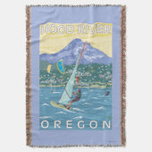 Hood River, ORWind Surfer u. Decke (Vorderseite Vertikal)