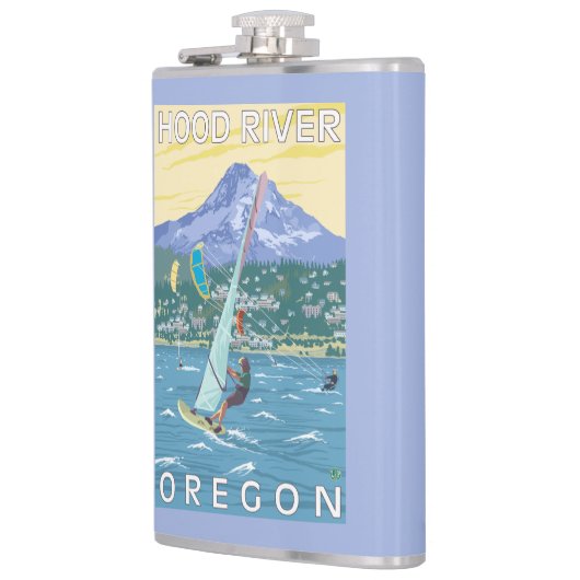 Hood River, ORWind Surfer u. Flachmann (Links)