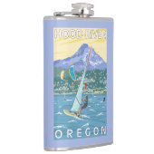 Hood River, ORWind Surfer u. Flachmann (Rechts)
