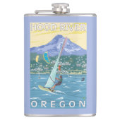 Hood River, ORWind Surfer u. Flachmann (Vorderseite)