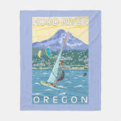 Hood River, ORWind Surfer u. Fleecedecke (Vorderseite)