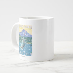 Hood River, ORWind Surfer u. Jumbo-Tasse