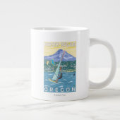 Hood River, ORWind Surfer u. Jumbo-Tasse (Rechts)