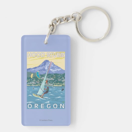 Hood River, ORWind Surfer u. Schlüsselanhänger (Rückseite)