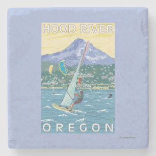 Hood River, ORWind Surfer u. Steinuntersetzer