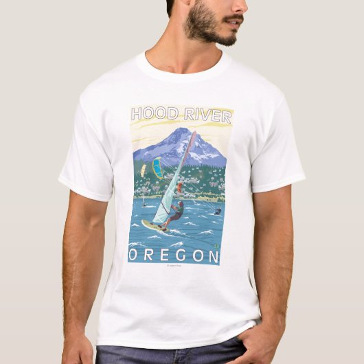 Hood River, ORWind Surfer u. T-Shirt (Vorderseite)