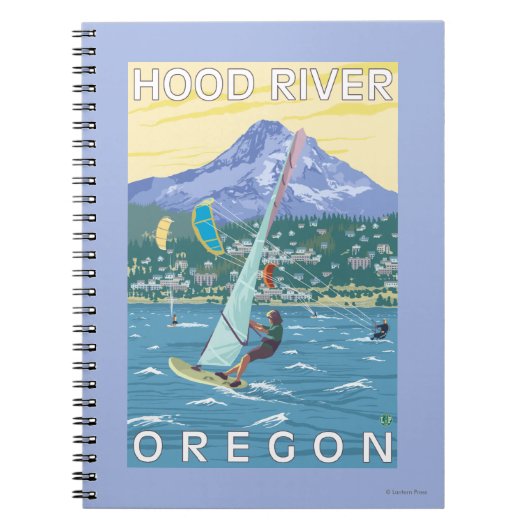 Hood River, ORWind Surfers & Kite Boarders Notizblock (Vorderseite)