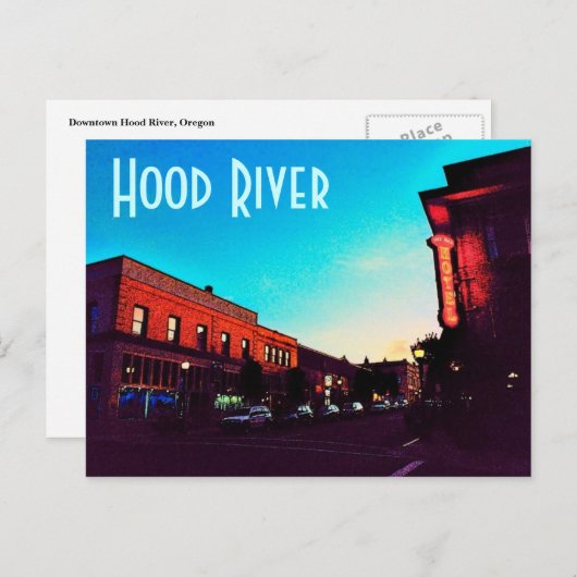 Hood River Postcard Postkarte (Vorne/Hinten)
