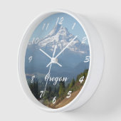 Hood River Valley and Mount Hood, Oregon Wanduhr (Winkel)