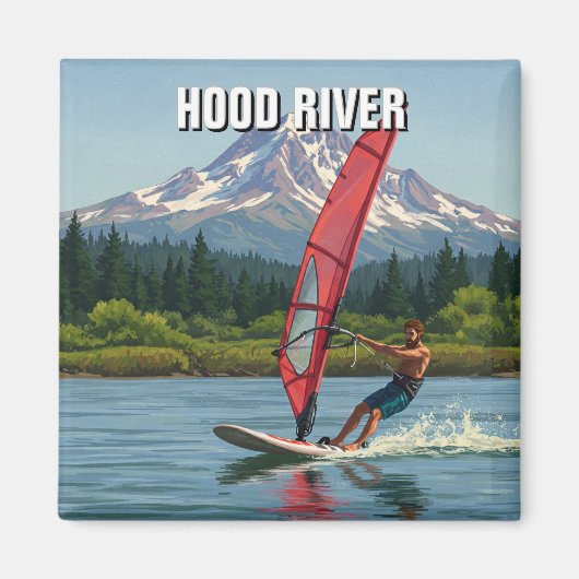 Hood River Windsurfing Oregon Travel Magnet (Vorne)