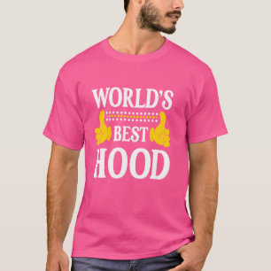 Hood Surname Funny Team Familie Nachname World's B T-Shirt