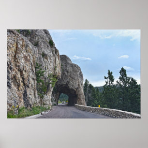 Hood-Tunnel, Needles Highway, South Dakota Poster