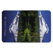 Hood und seine Reflexion über den See auf einem 4" Magnet (Horizontal)