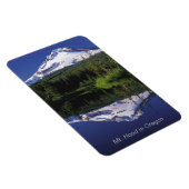 Hood und seine Reflexion über den See auf einem 4" Magnet (Rechte Seite)