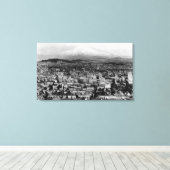 Hood View von Portland, Oregon Foto Leinwanddruck (Insitu (Holzboden))