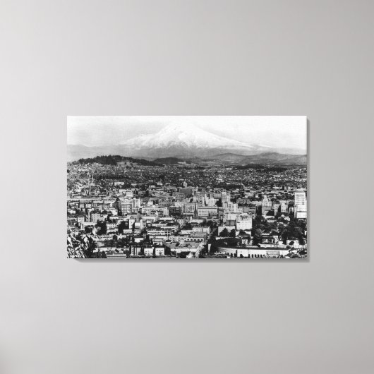 Hood View von Portland, Oregon Foto Leinwanddruck (Vorderseite)