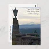 Hood von Rocky Butte, Portland, Oregon Postkarte (Vorne/Hinten)