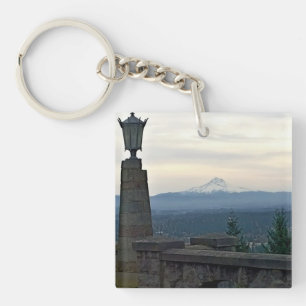 Hood von Rocky Butte, Portland, Oregon Schlüsselanhänger