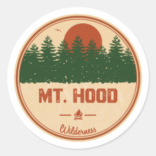 Hood Wilderness Runder Aufkleber