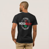 Hoodbilly Flecken-Logo-DA-Haube HipHop/R&B #2 T-Shirt (Schwarz voll)
