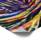 "Hooded" abstraktes digitales Malplakat Poster (Ecke)