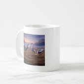 Hooded Cranes in Winter Kaffeetasse (Vorderseite Links)