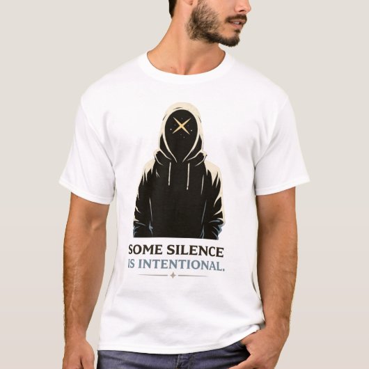 Hooded Figure Illustration T-Shirt (Vorderseite)