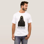 Hooded Figure Illustration T-Shirt (Vorne ganz)