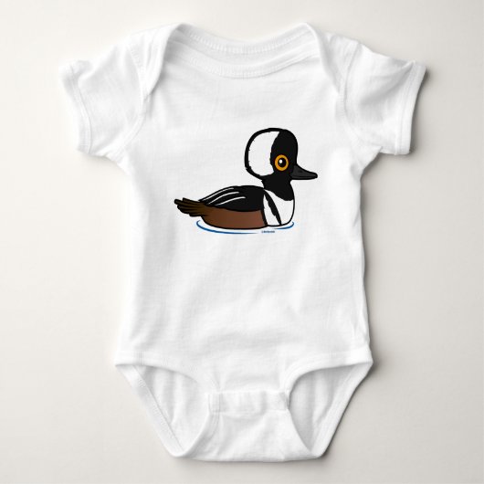 Hooded Merganser Baby Strampler (Vorderseite)